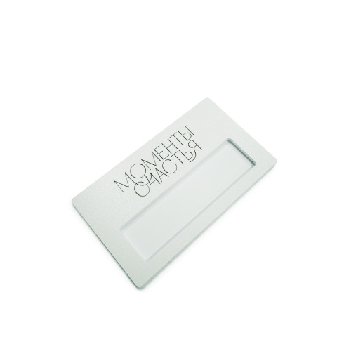 Бейдж с окном, 1-слойный пластик, УФ-печать