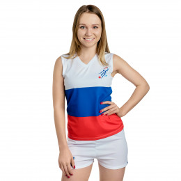 Форма волейбольная женская без рукава с V-вырезом