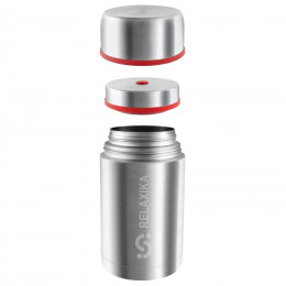 Термос для еды Relaxika 1200, в чехле, стальной