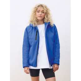 Куртка софтшелл с капюшоном женская Falcon Women, черная