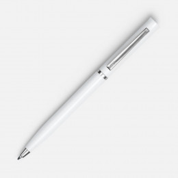 Ручка шариковая Euro Chrome, белая