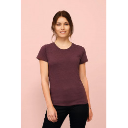 Футболка женская Regent Fit Women, коричневая (терракотовая)