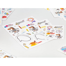 Наклейки ПВХ Sticker Pack на заказ, L