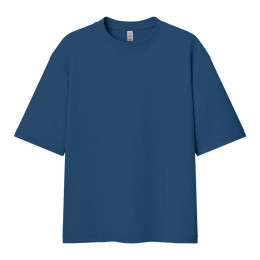 Футболка мужская оверсайз LIBRA, джинсовый, M/L, 100% хлопок, 220 г/м2
