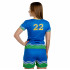 Форма футбольная женская с коротким рукавом и О-вырезом 56